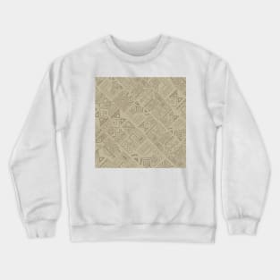 Artistic Simplicity: Tribal Elegance in Dark Gray with Dimensional Depth Crewneck Sweatshirt